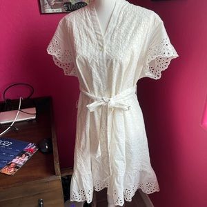 Untuckit White Eyelet summer dress size 16
